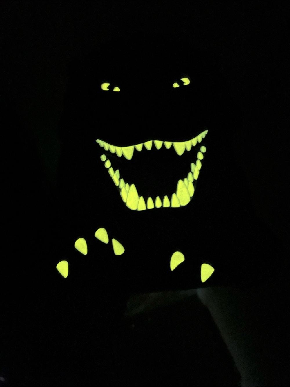 Loungefly Black Godzilla Face Backpack with Yellow and Cream Accents - Picture 4 of 6